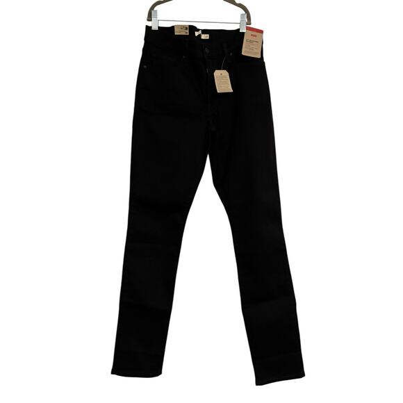 NWT Levi's 311 Shaping Skinny Mid-rise Denim Jeans Sz 28x30 Black Stretch - Picture 3 of 9